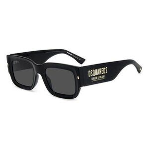 A0659Z New DSQUARED2 Black Square D2 0089/S 2M2 IR Sunglasses Women
